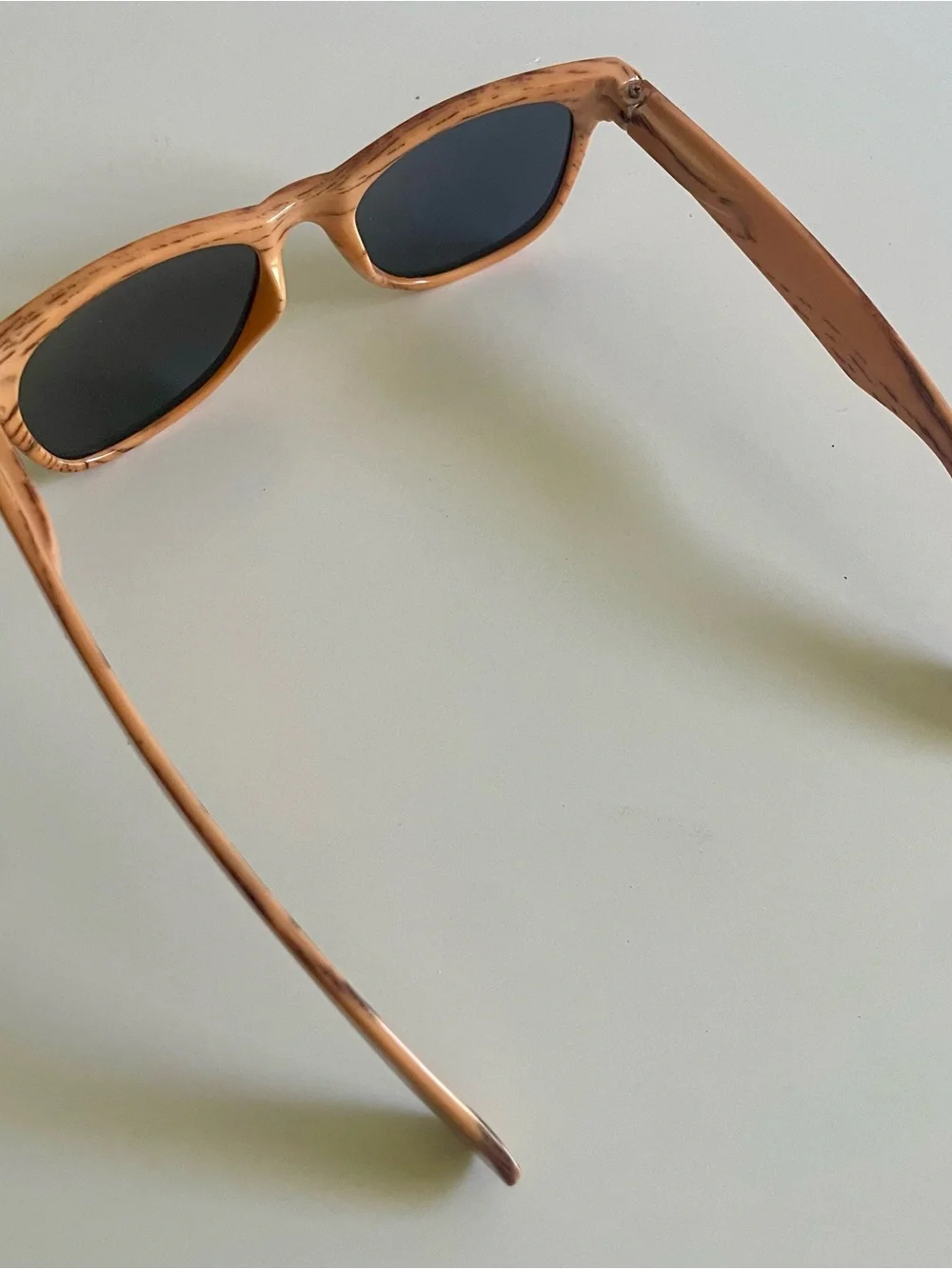 Kids Orange Woodgrain Sunglasses